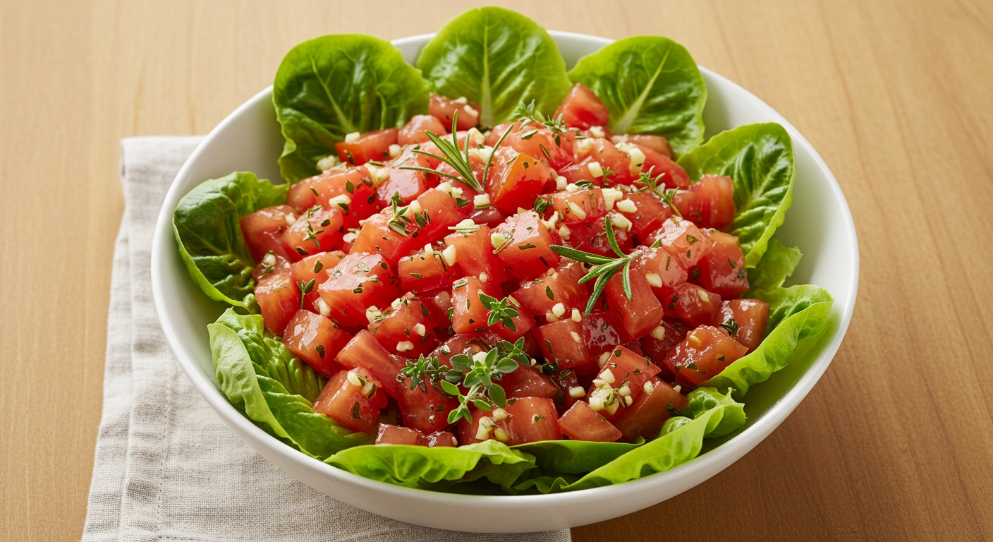 Tomato Garlic Salad - tertiary view